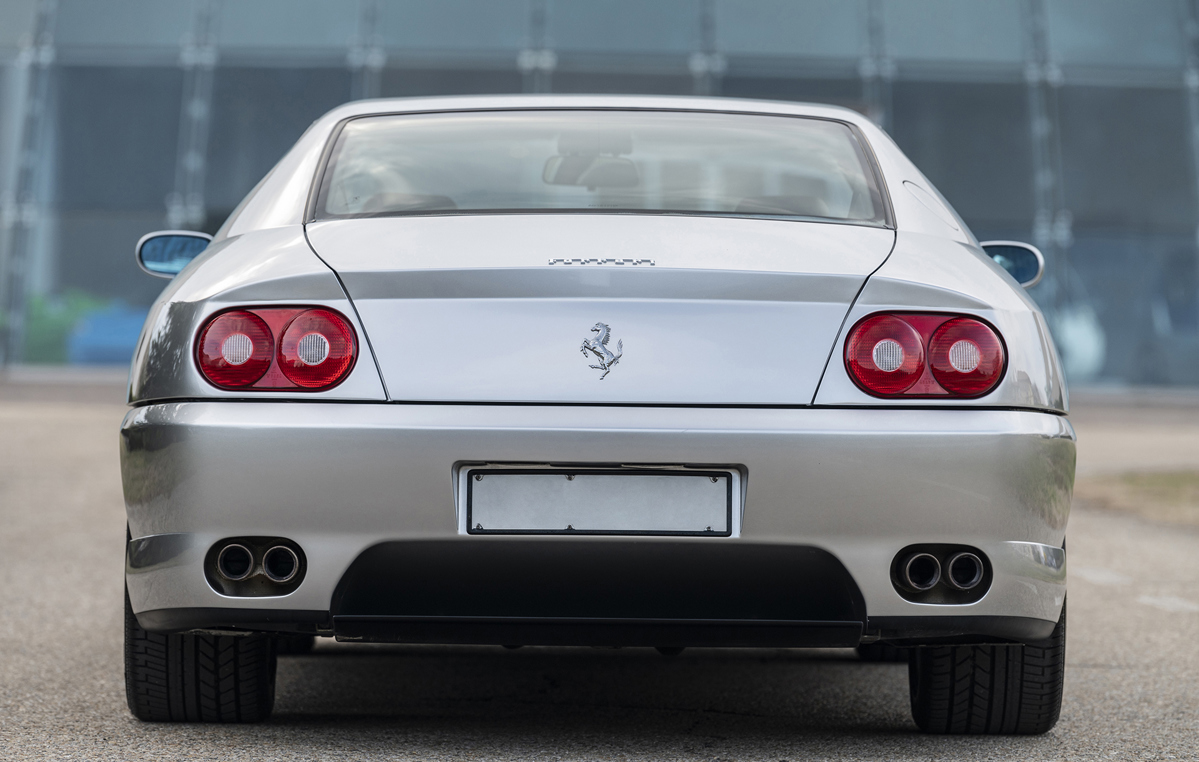 Rear of Sergio Pininfarina’s 1995 Ferrari 456 GT offered in RM Sotheby’s Monaco live auction 2022