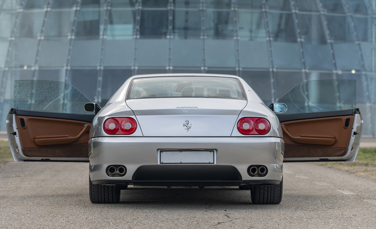 Rear of Sergio Pininfarina’s 1995 Ferrari 456 GT offered in RM Sotheby’s Monaco live auction 2022