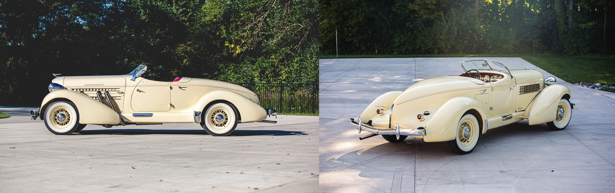 1935 Auburn Eight Supercharged Speedster offered at RM Sotheby’s The Elkhart Collection live auction 2020