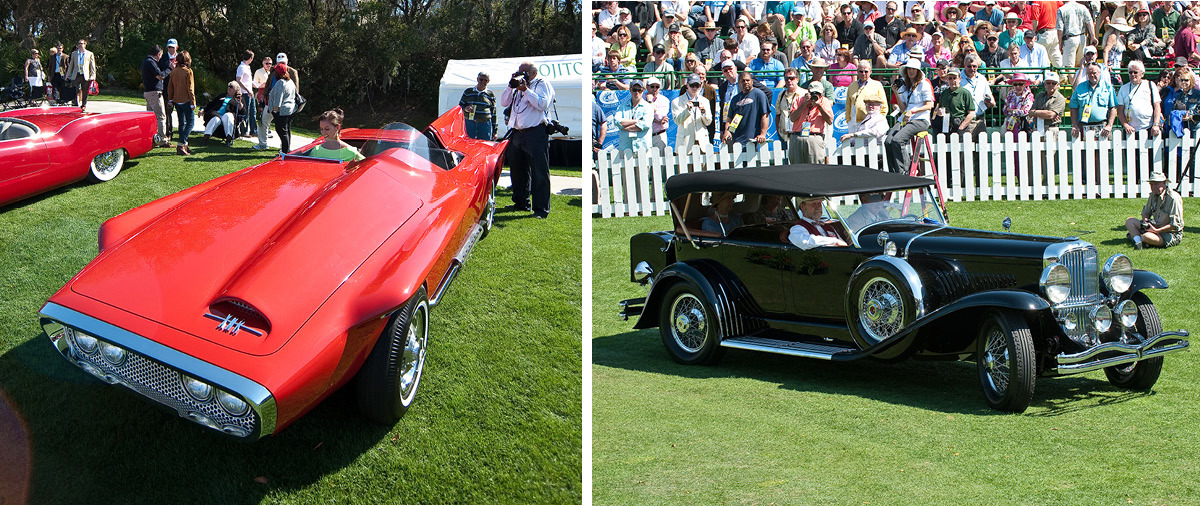 1960 Plymouth GNX and 1929 Duesenberg Model J Dual Cowl Phaeton restored by RM for the Amelia Island Concours d’Elegance