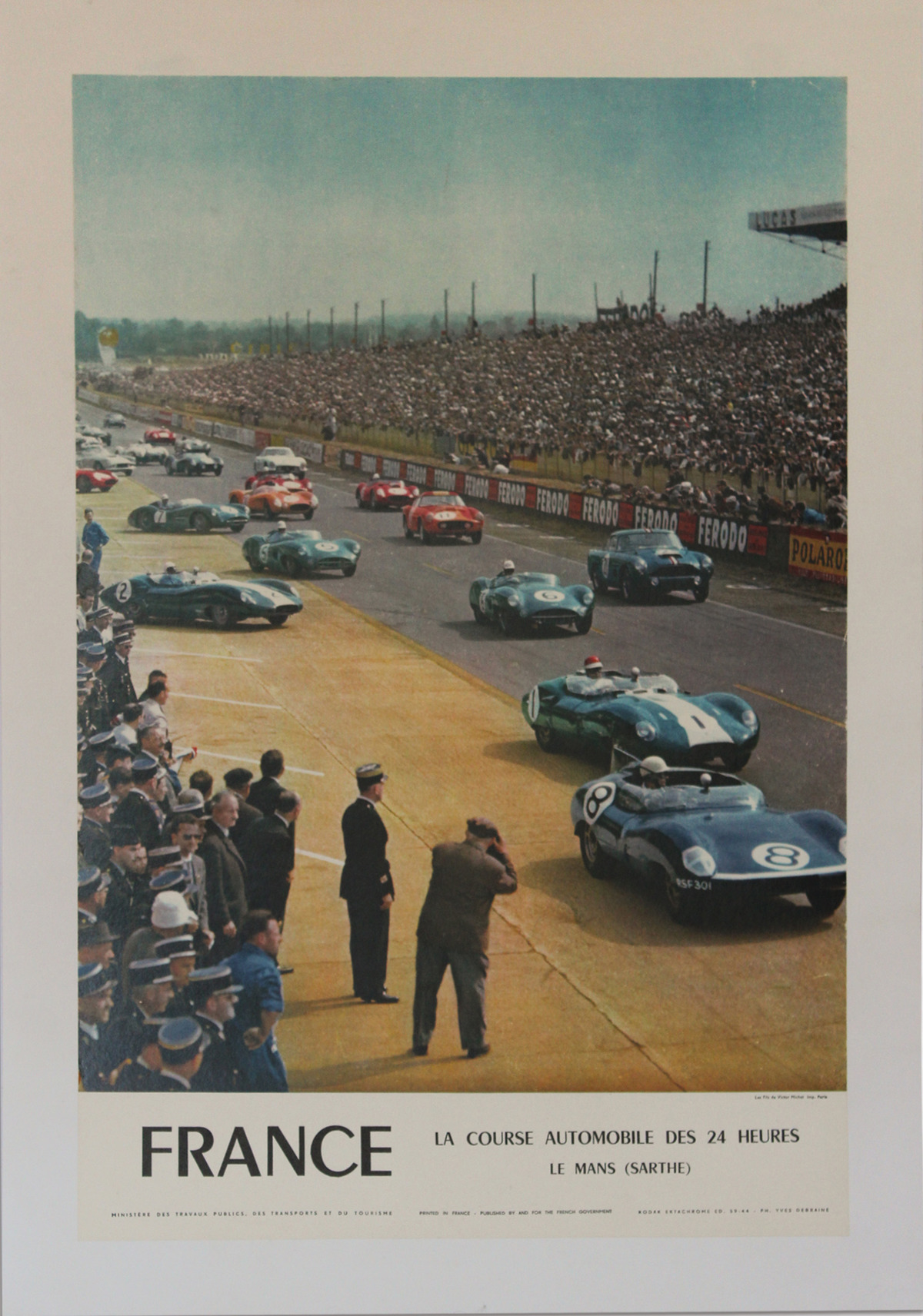 France La Course Automobile des 24 Heures Le Mans (Sarthe) Poster 1967 offered in RM Sotheby's The Art of Competition 2020