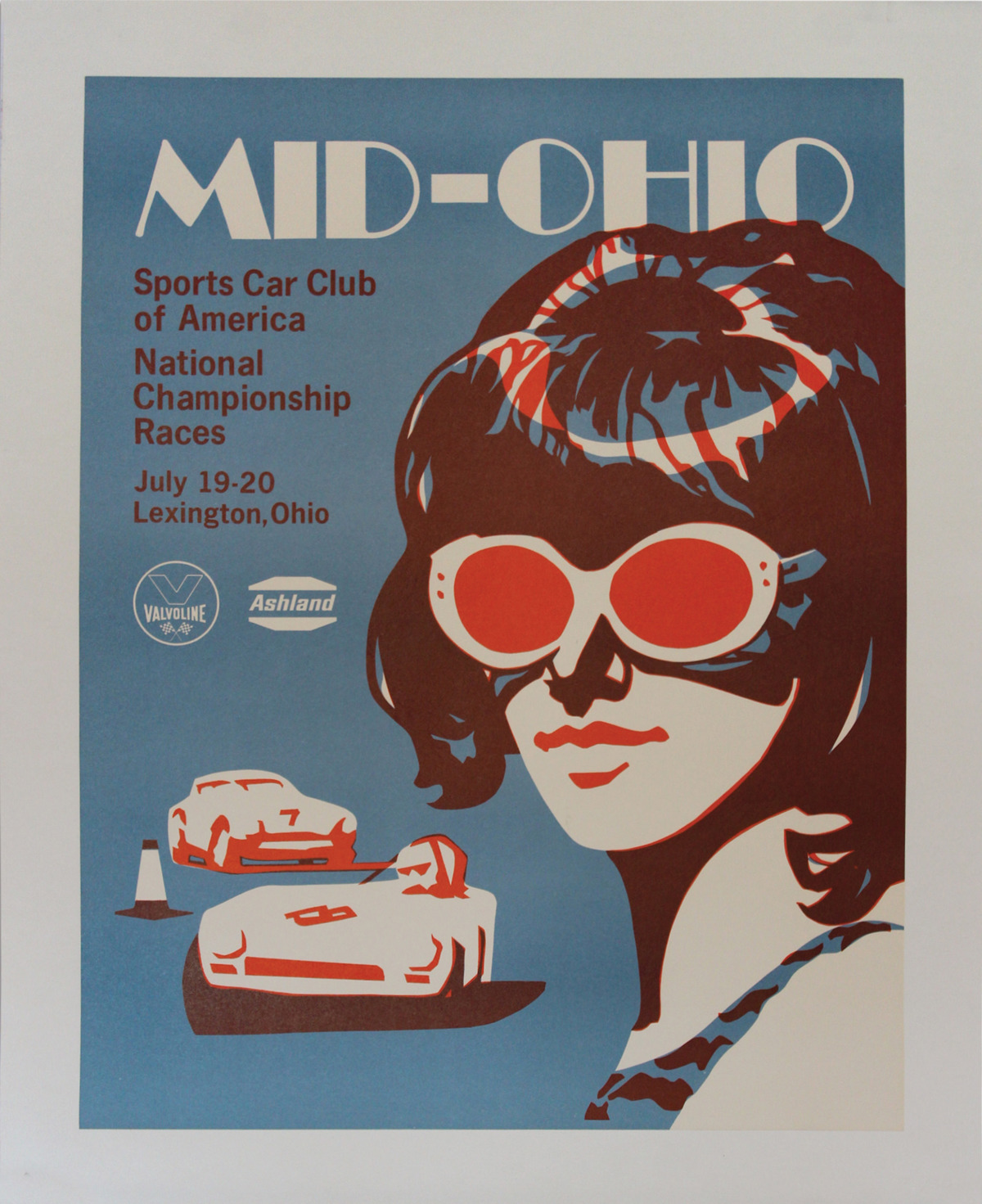 Mid-Ohio Sports Car Club of America National Championship Races Poster offered in RM Sotheby's The Art of Competition 2020
