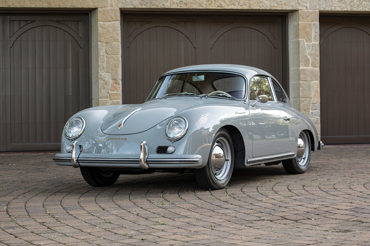 1956 Porsche 356 A European Coupe by Reutter offered at RM Sotheby’s Monterey live auction 2019