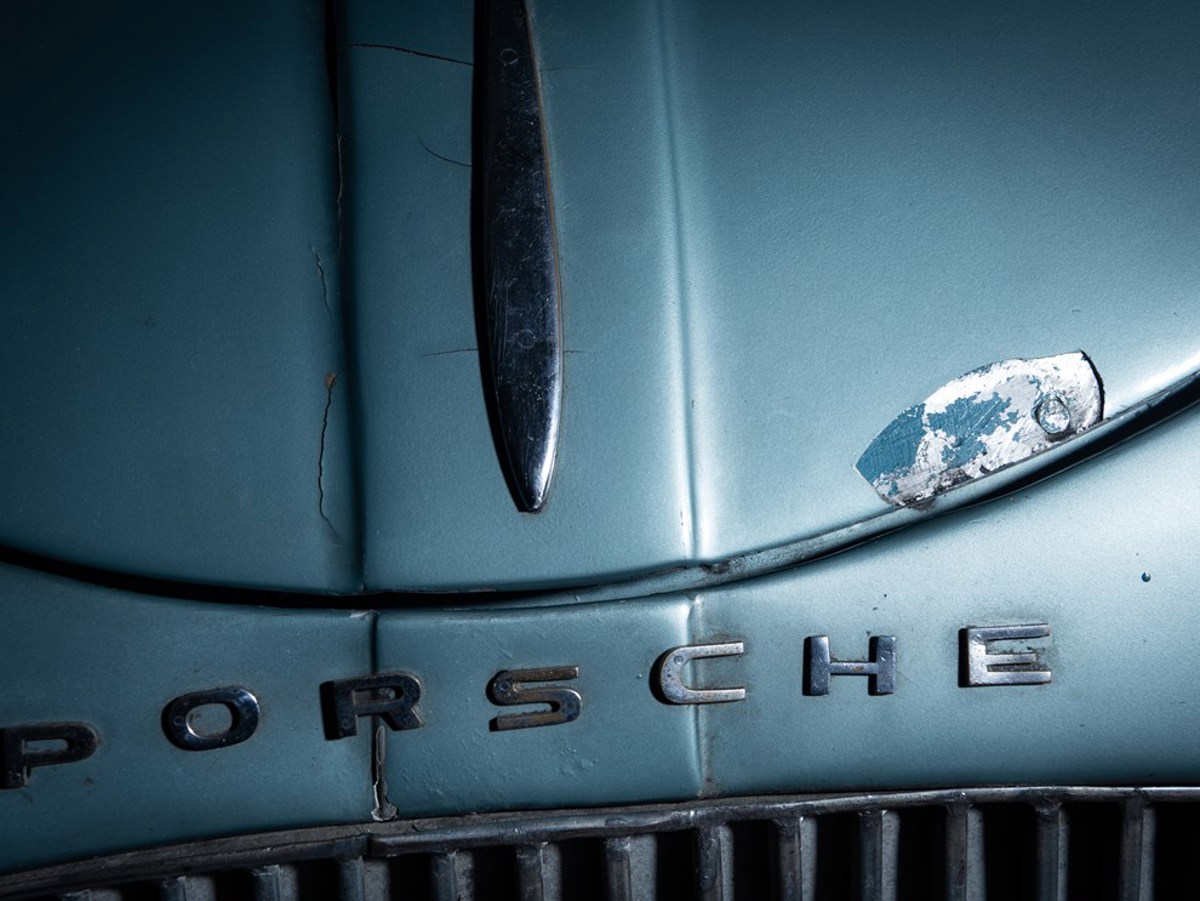 Nameplate of 1939 Porsche Type 64 offered at RM Sotheby’s Monterey live auction 2019