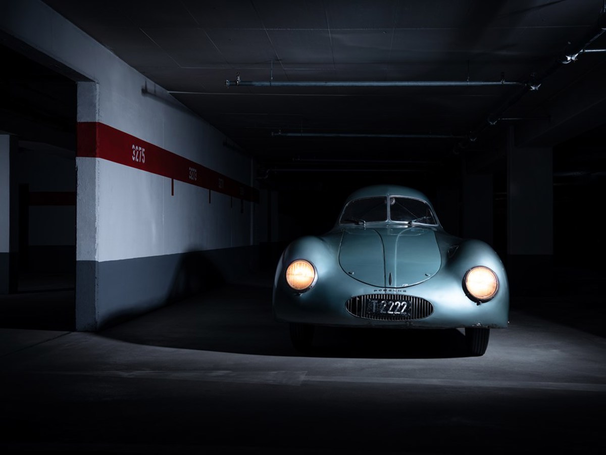 Front of 1939 Porsche Type 64 offered at RM Sotheby’s Monterey live auction 2019