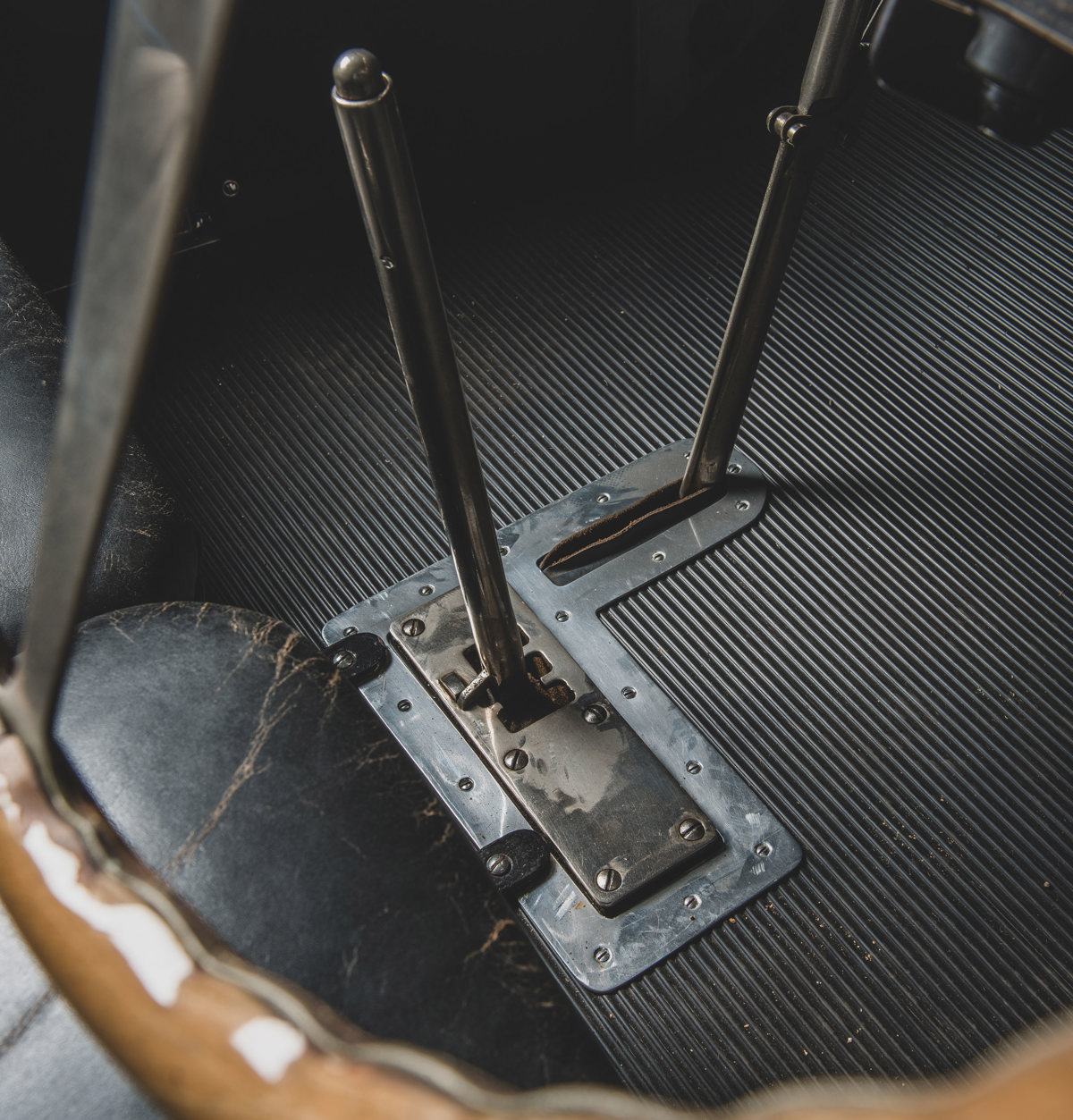 Gear shift of 1927 Bugatti Type 40 Grand Sport offered at RM Sotheby’s The Guyton Collection live auction 2019