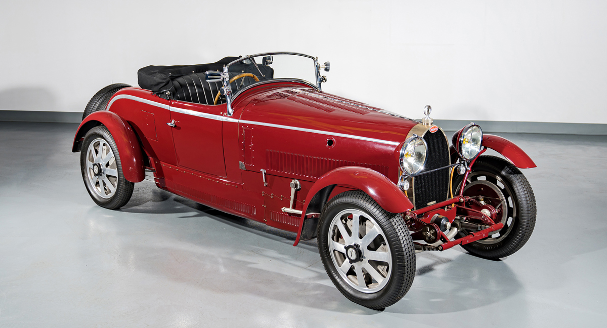 1928 Bugatti Type 43A Roadster by Lavocat et Marsaud offered at RM Sotheby’s Monterey live auction 2022