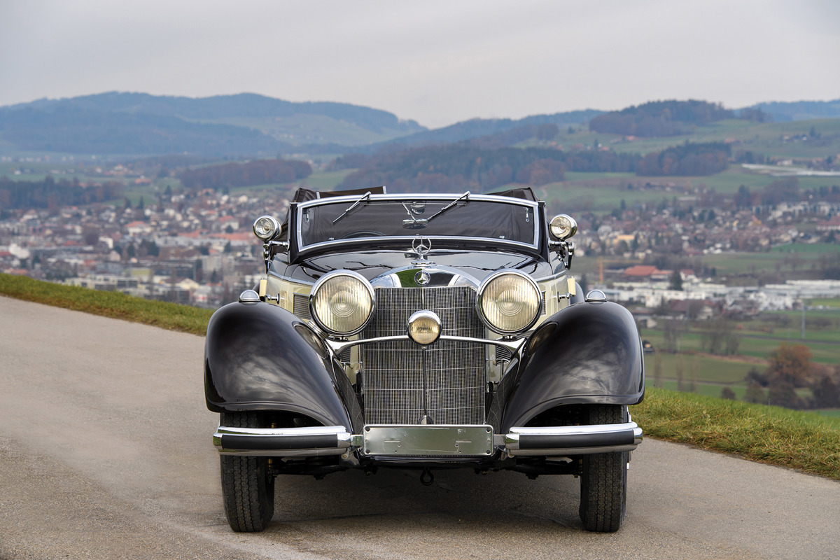 Front of 1937 Mercedes-Benz 540 K Cabriolet A by Sindelfingen offered at RM Sotheby's Essen live auction 2019
