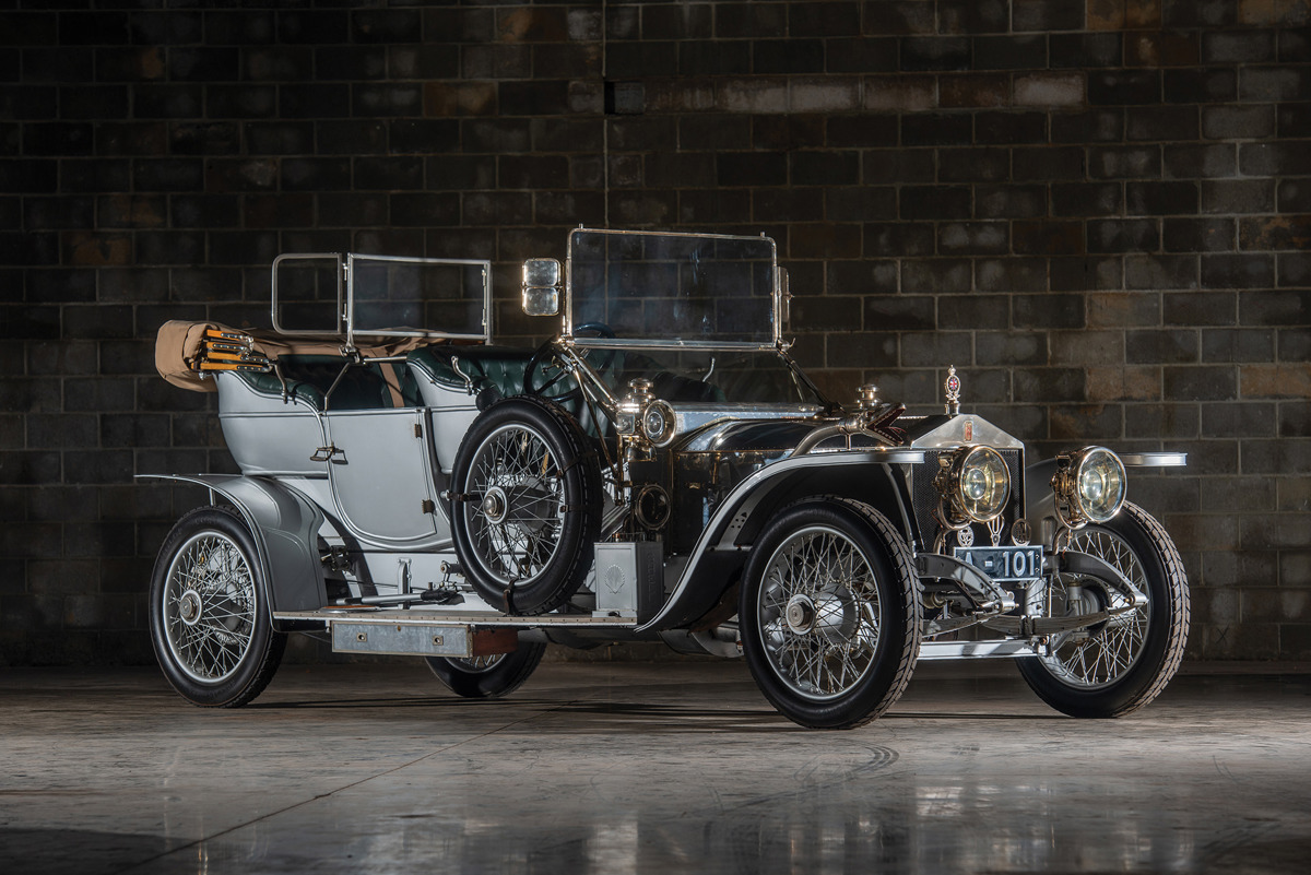 1909 Rolls-Royce 40/50 HP Silver Ghost Roi des Belges in the style of Barker offered at RM Sotheby’s The Guyton Collection 