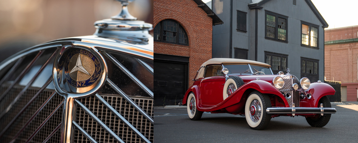 1939 Mercedes-Benz 540 K Special Cabriolet A by Sindelfingen offered at RM Sotheby’s Monterey live auction 2022