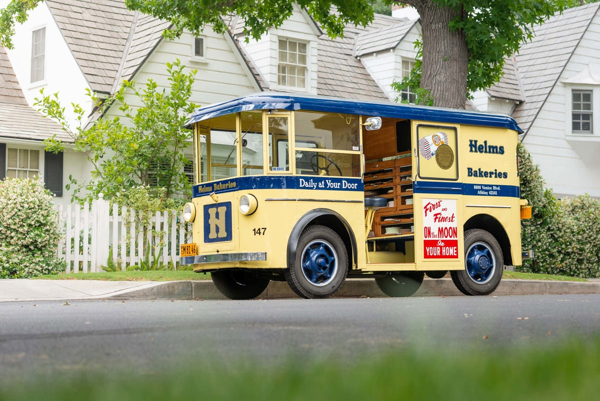 1936 Twin Coach Helms Bakery Delivery Truck offered at RM Sotheby’s Monterey live auction 2022