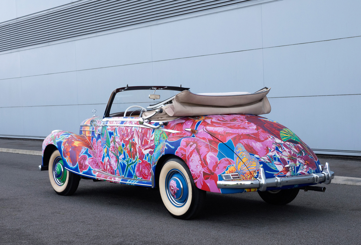 Rear of 1952 Mercedes-Benz 220 A Cabriolet offered at RM Sotheby's Monterey live auction 2022
