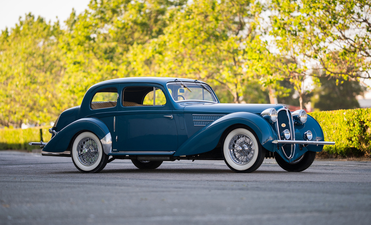1946 Delahaye 135 M Coach by Guilloré offered at RM Sotheby's Monterey live auction 2022