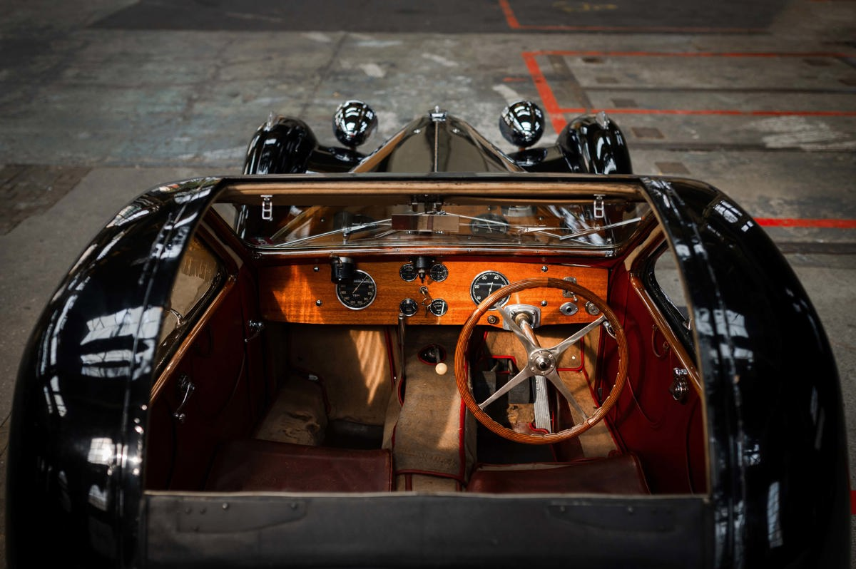 Interior of 1936 Bugatti Type 57S Atalante offered at RM Sotheby's St. Moritz live auction 2022