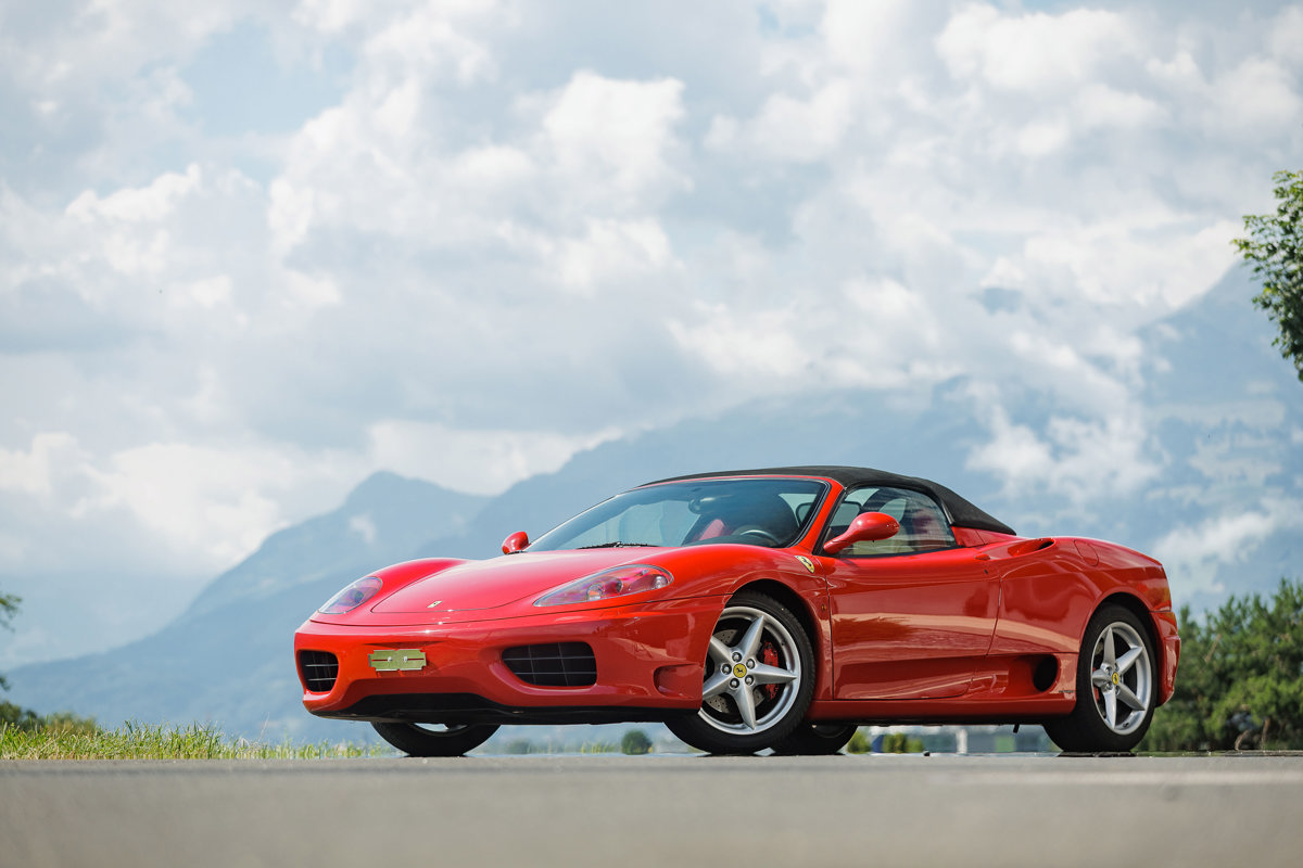 2003 Ferrari 360 Spider offered at RM Sotheby’s St. Moritz live auction 2022
