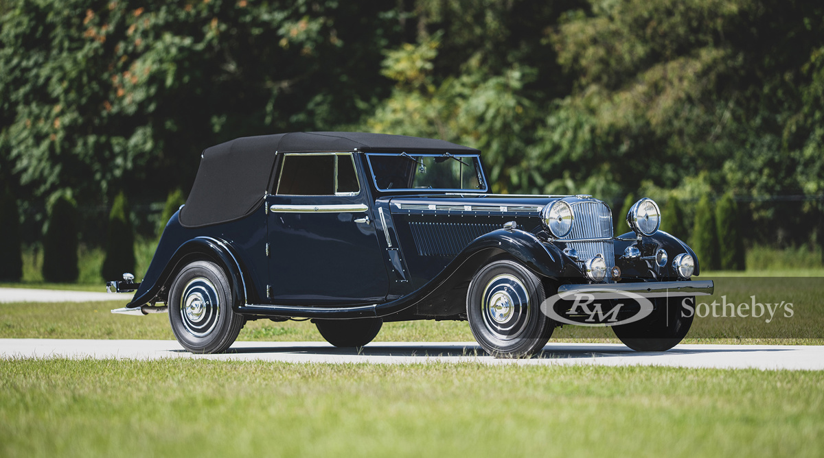 RM Sotheby's The Elkhart Collection 2020, 1937 Brough Superior 3 1/2 -Litre ‘Dual Purpose’ Drophead Coupe by Atcherley