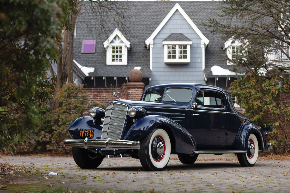 1935 Cadillac V-12 Two-Passenger Coupe by Fleetwood offered in RM Sotheby’s Arizona live auction 2020